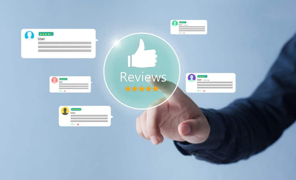 customer experience,review concept.