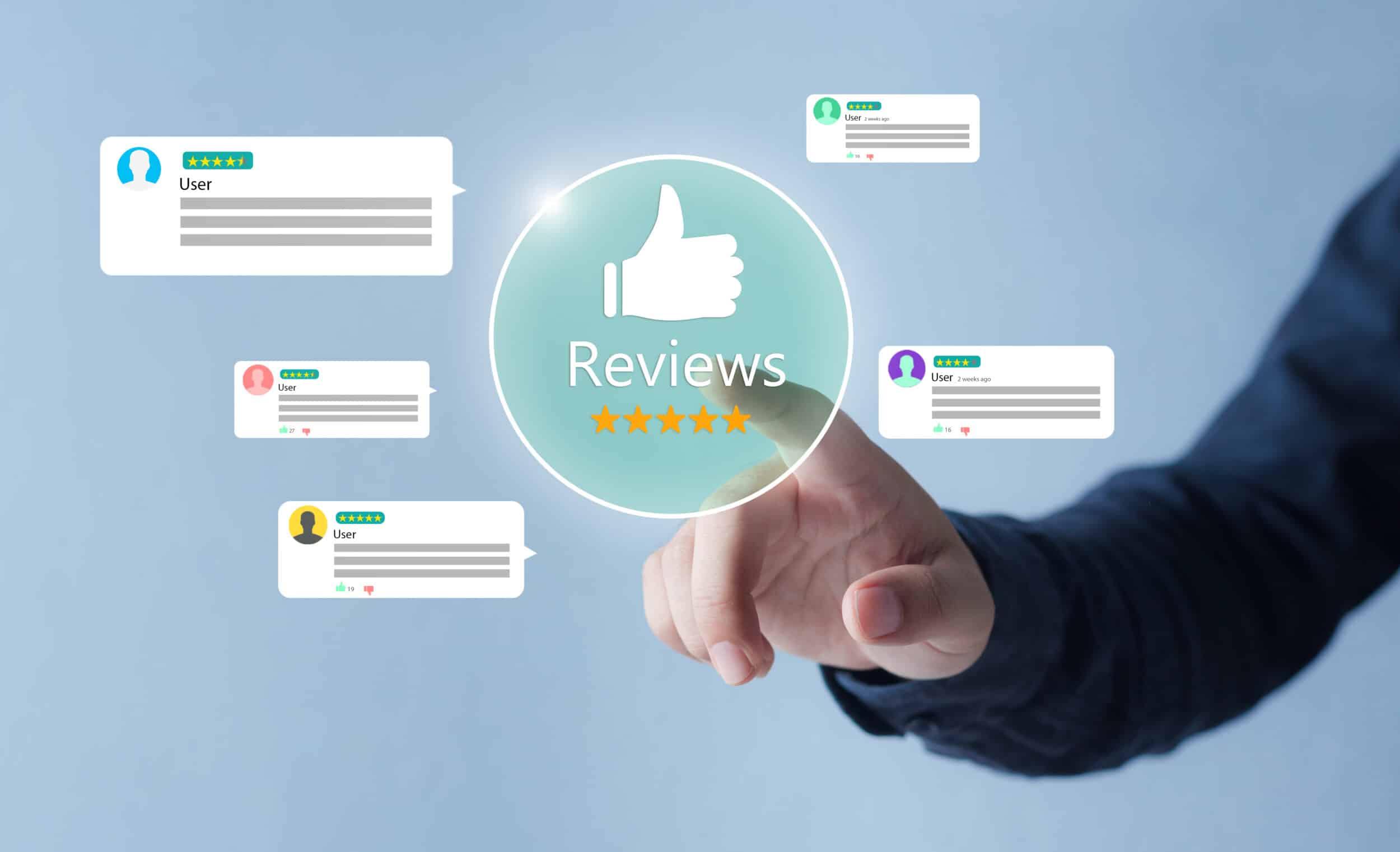 customer experience,review concept.