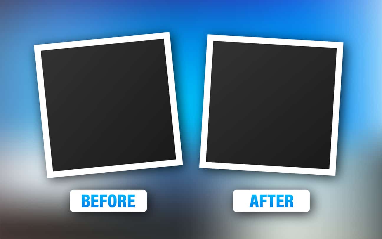 Colorful before and after frames. Vector illustration. Vector template. Design template.
