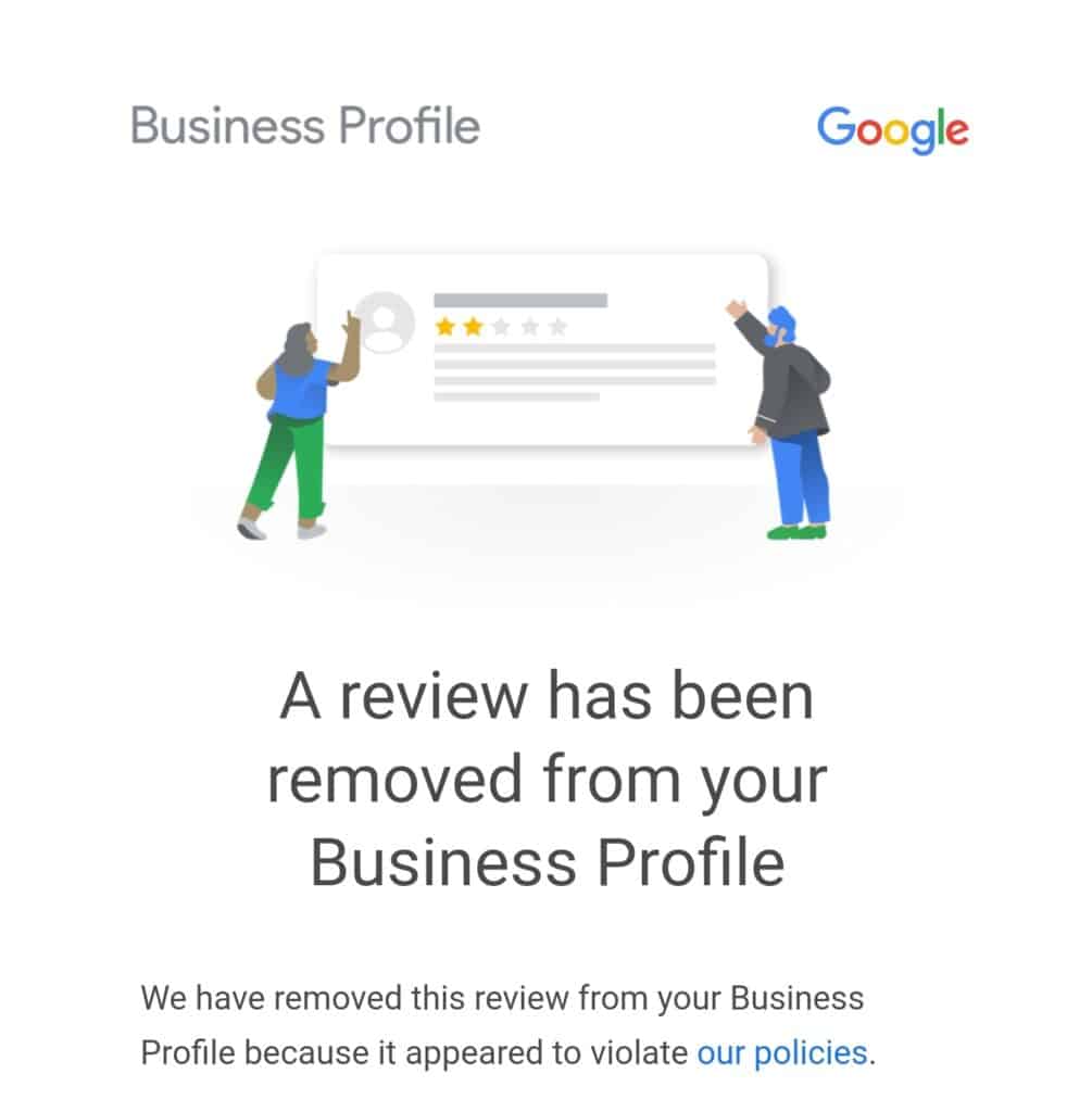 Remove Google Reviews